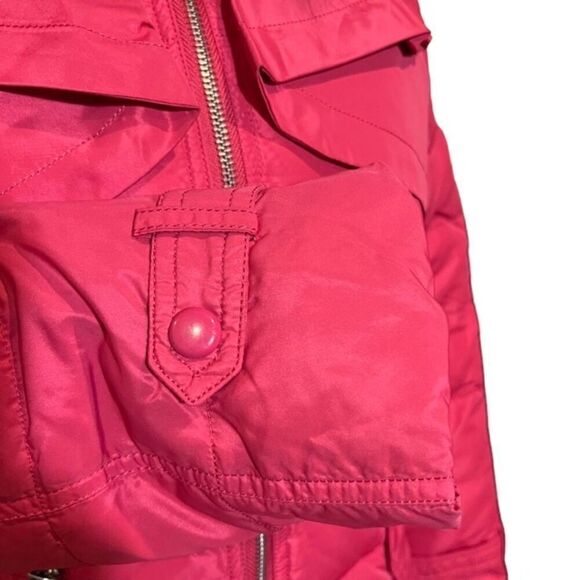 Ya Ya Ducking Brand Puffer Coat Japanese Import Bright Pink Size Small - Picture 6 of 16
